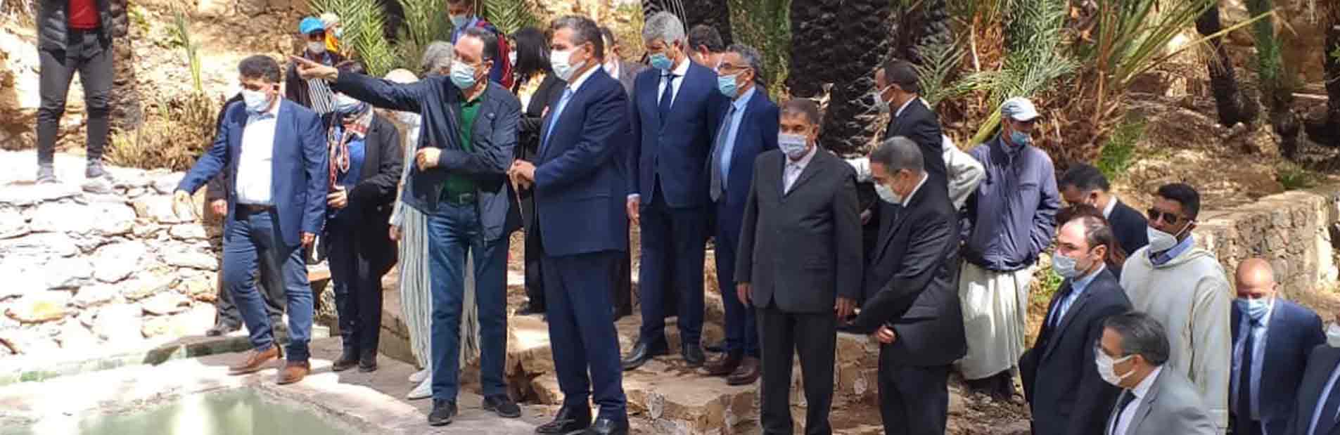 Présentation de l’état d’avancement des travaux d’aménagement touristique et paysager de la vallée Ait Mansour